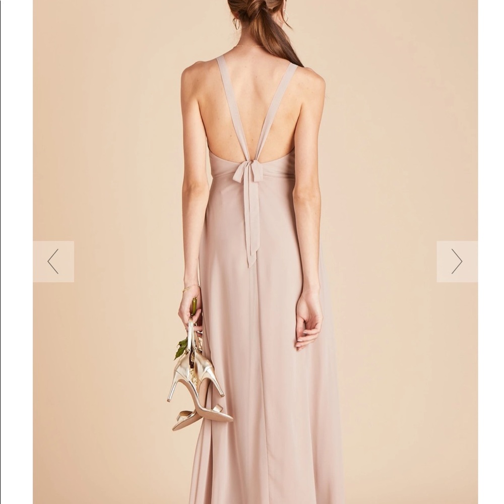 Birdy Grey taupe chiffon dress